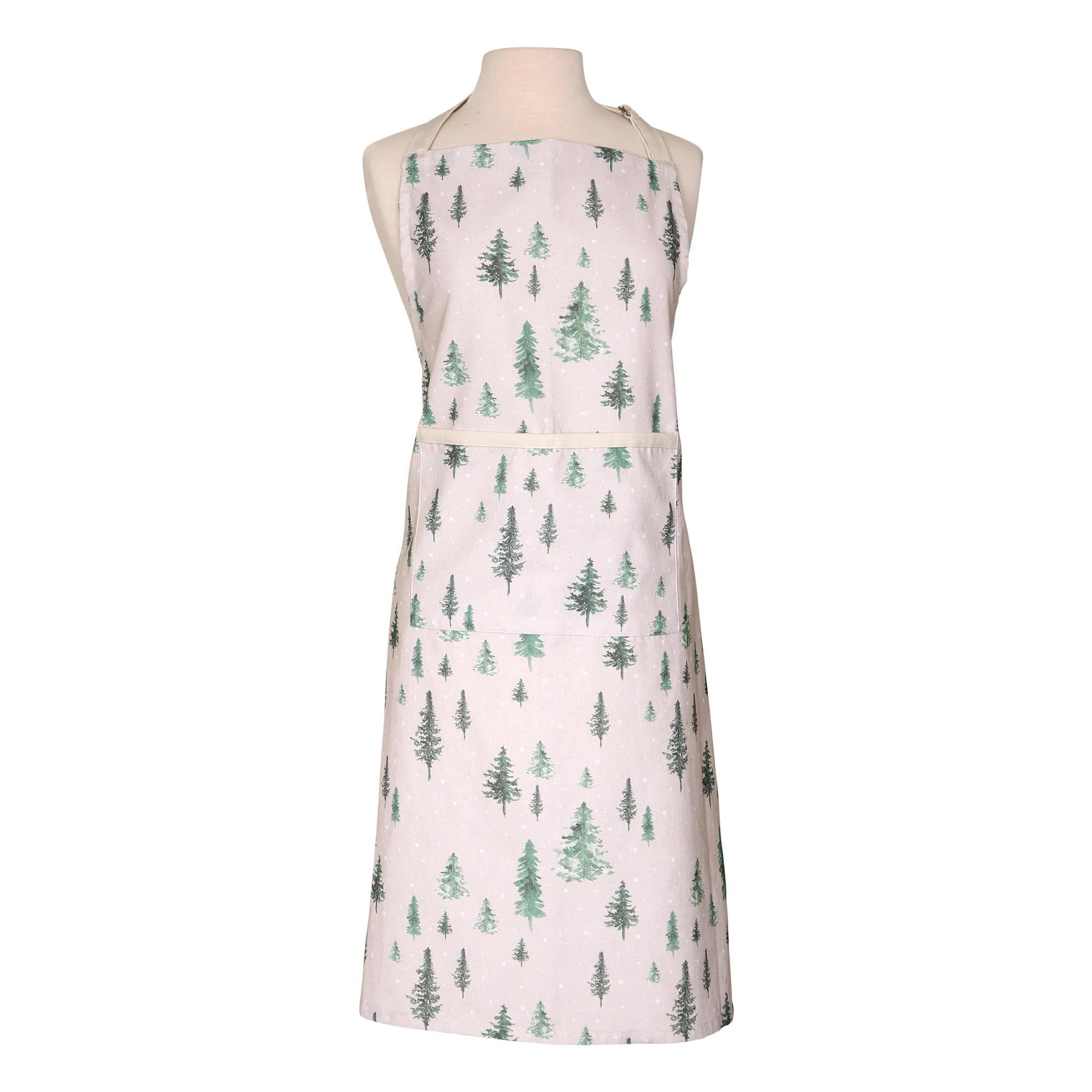 Winter Forest Apron - Stone