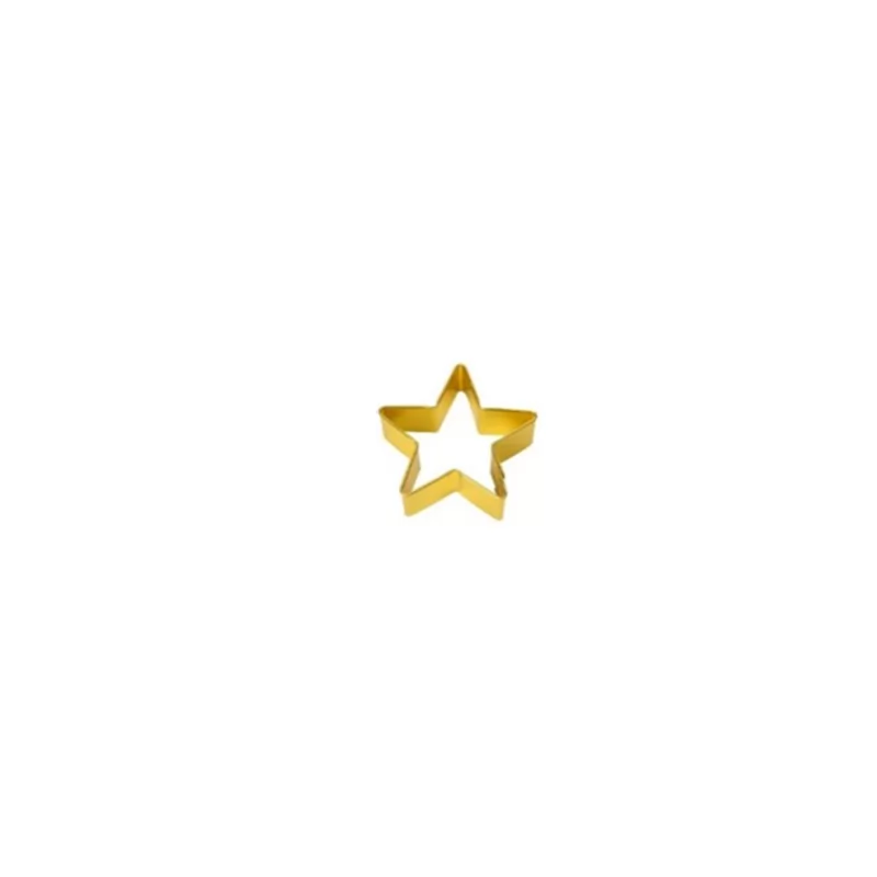 4cm Star Cookie Cutter - Gold